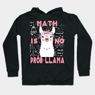 Math is no prob-llama Back to school teacher math Hoodie